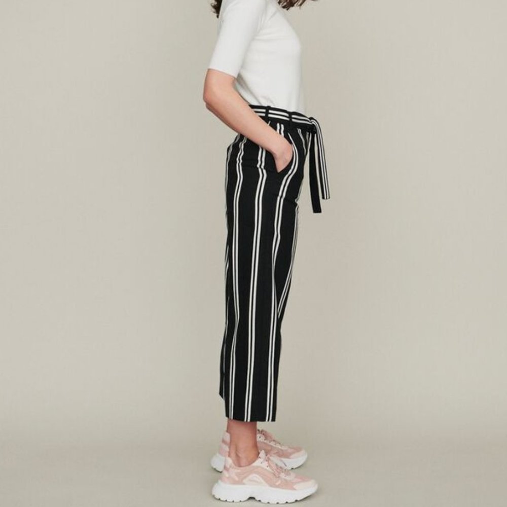 MAJE [NWT] "Pakila" Woven Wide-Leg Trouser - Picture 4 of 9